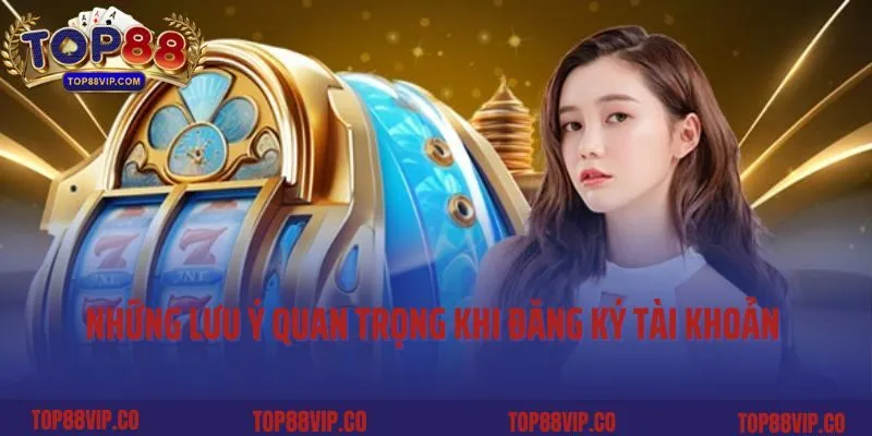Những lưu ý quan trọng khi đăng ký tài khoản Top88